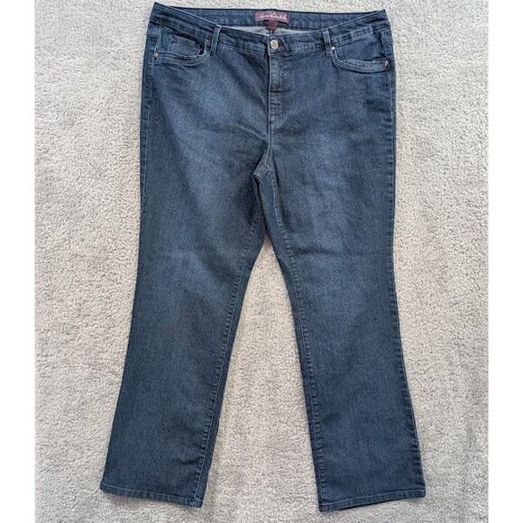 Gloria Vanderbilt Bootcut Jeans Women's 18W Stretch Denim Classic 31" Inseam - Picture 1 of 10